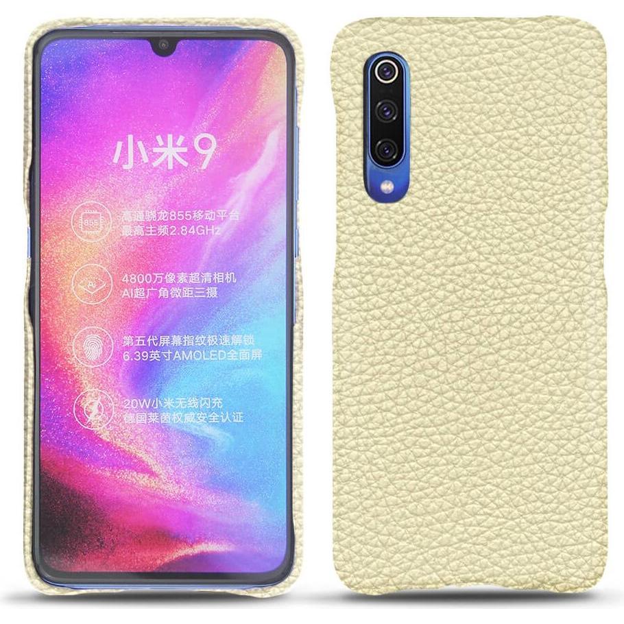 Thumbnail - Noreve Lederschutzhülle (Xiaomi Mi 9), Smartphone Hülle, Weiss