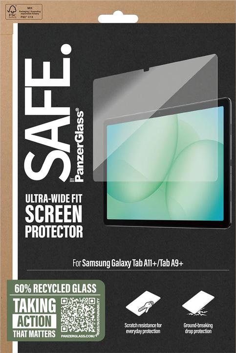 Actual product image Safe Tablet Glass (1 pcs., Samsung Galaxy Tab A11+, Samsung Galaxy Tab A9+)