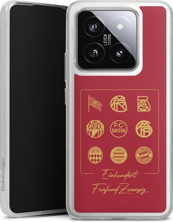 Produktbild DeinDesign Silikon Hülle für Xiaomi 14T Handyhülle Case Smartphone Schutzhülle FCB 125 Jahre FC Bayern (Xiaomi 14T)