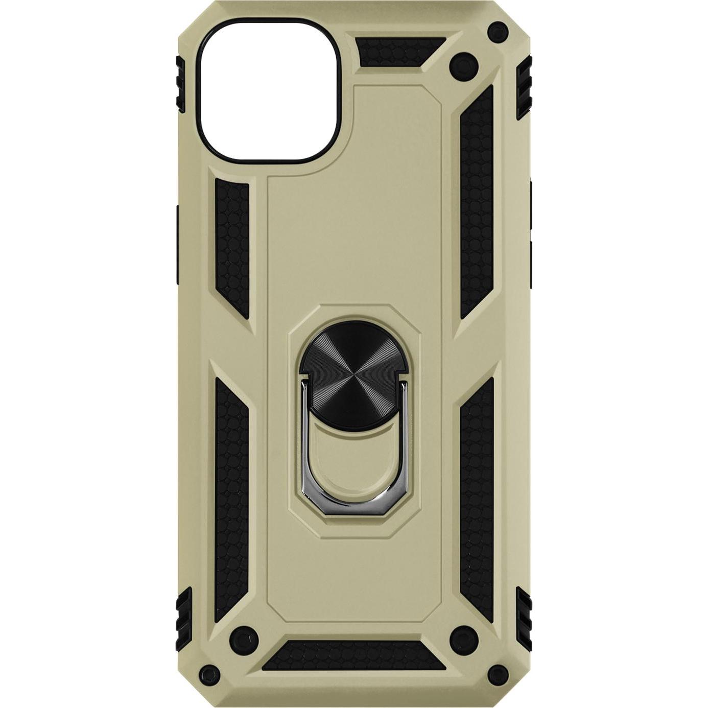 Avizar Stossfeste Handyhülle mit Ring Series (Apple iPhone 15 Plus), Smartphone Hülle, Gelb