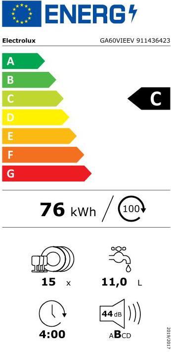 Energie-Label Electrolux GA60VIEEV