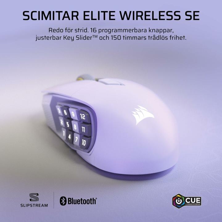 Actual product image Corsair Gaming-Maus Scimitar Elite Wireless SE, Maus Features (Wireless)