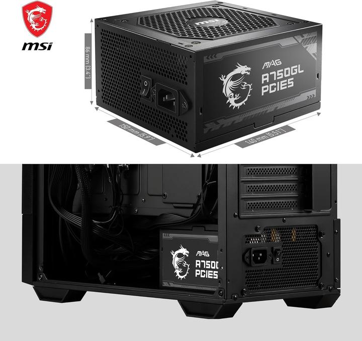 Produktbild MSI MAG A750GL PCIE5 (750 W)