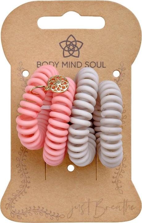 Image du produit Trisa Body Mind and Soul Spirale Chouchou Yoga Rose 4cm (Élastiques à cheveux)