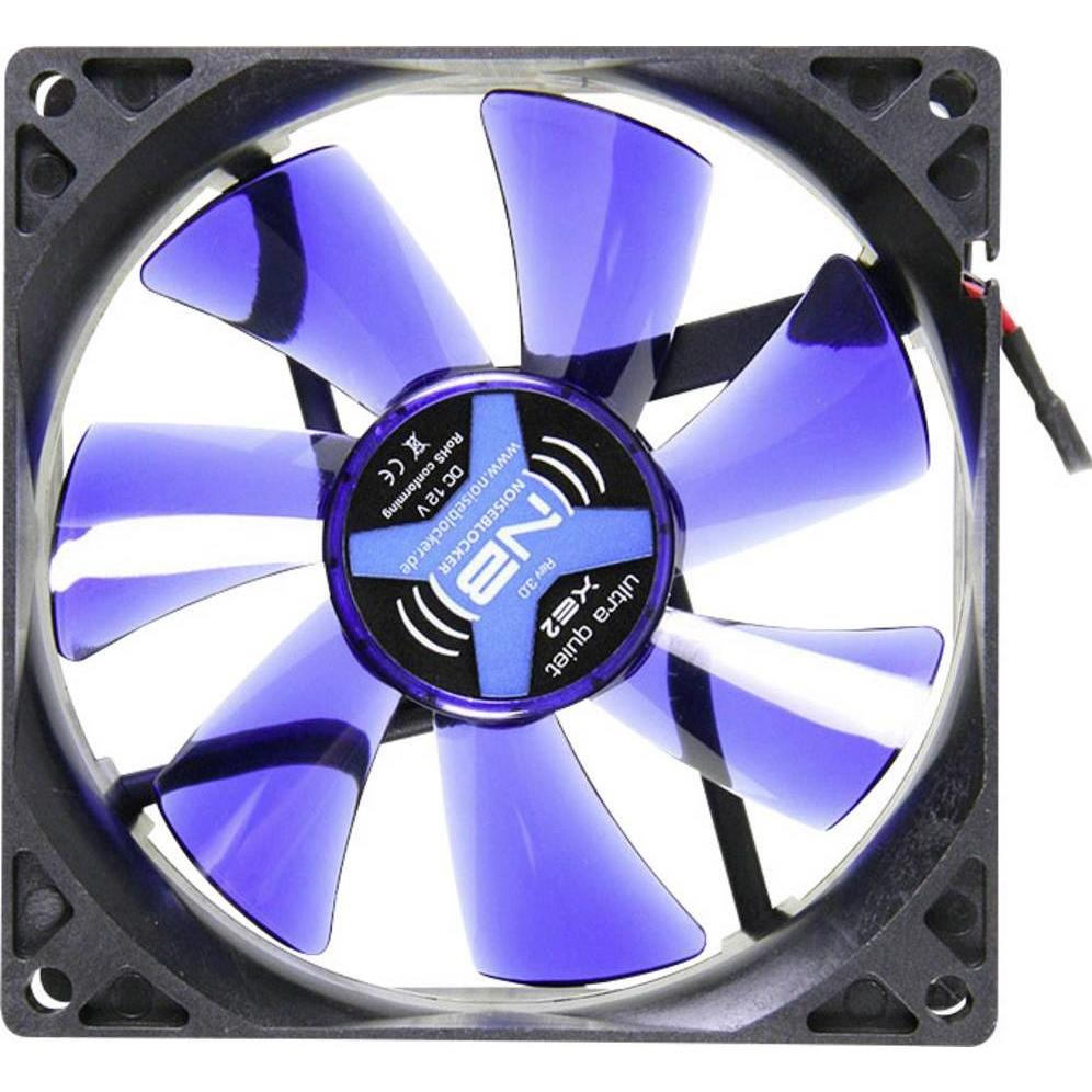 Noiseblocker BlackSilent XE2 Rev. 2.0 (92 mm, 1 x), PC Lüfter, Schwarz, Blau
