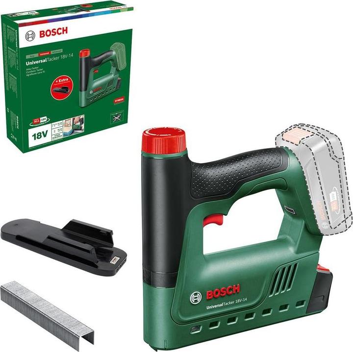 Image du produit Bosch Home & Garden Agrafeuse universelle 18V-14 (Agrafeuse, Pistolet à clous)