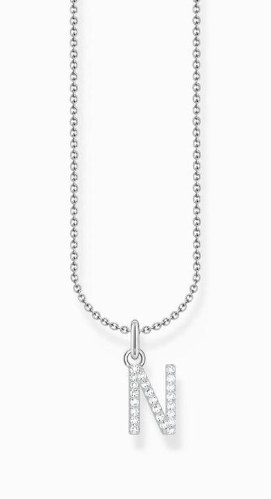 Immagine prodotto Thomas Sabo Catena con ciondolo a forma di lettera N, argento (Argento 925, 38 - 45 cm)