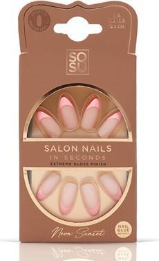 Image du produit Sosu Cosmétiques - Artificial nails Neon Sunset (Salon Nails) 24 pcs