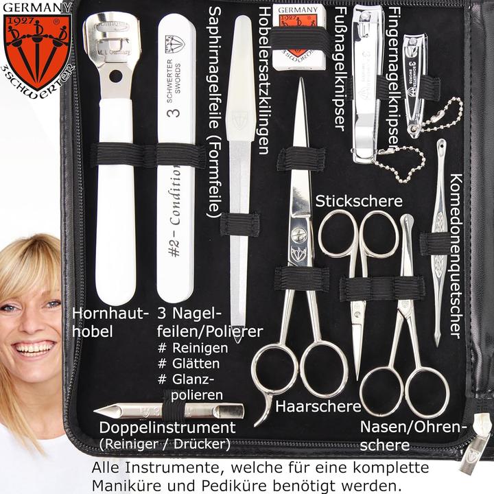Image du produit Kellermann Set de clous 23 pcs. similicuir, noir