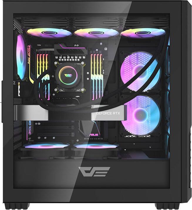 Produktbild Darkflash Tech Computer case DF2100 4 ARGB fans (black) (ATX, E-ATX, mATX, Mini-ITX)