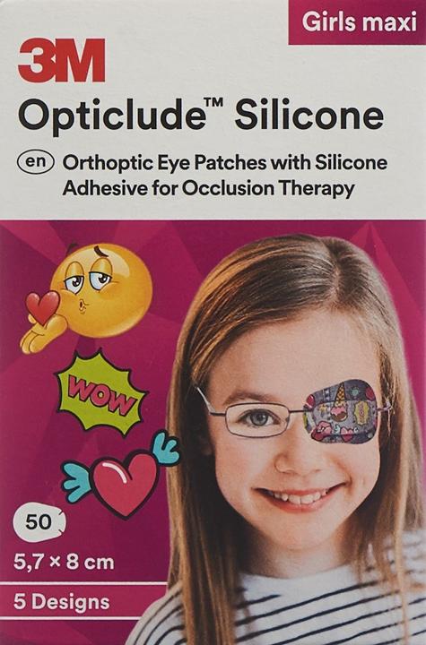 Actual product image 3M Silicone Augenverband 5.7x8cm Maxi Girls (50 x)