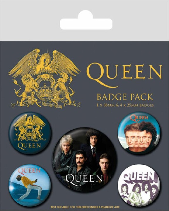 Produktbild Pyramid QUEEN - Classic - Pack de 5 badges