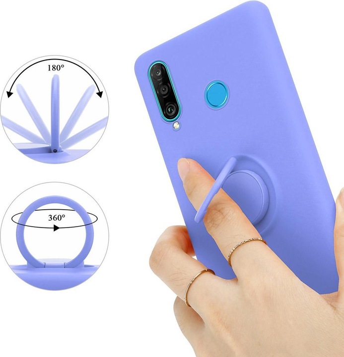 Actual product image Cadorabo TPU Liquid Ring Silicone Case Cover (Huawei P30 Lite)