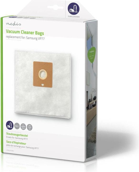Image du produit Nedis Sacs pour aspirateurs Samsu ng VP77 (4x)