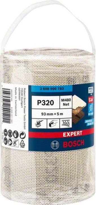 Produktbild Bosch Professional Zubehör EXPERT M480 Schleifnetzrolle, 93 mm, 5 m, G 320 (320)