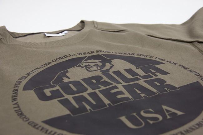 Immagine prodotto Gorilla Wear Felpa Bloomington a girocollo verde militare (S)