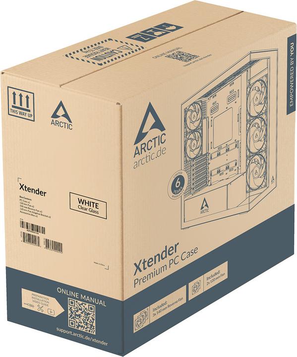 Produktbild Arctic Cooling PC-Gehäuse ACPCC00014A White, Unterstützte Mainboards