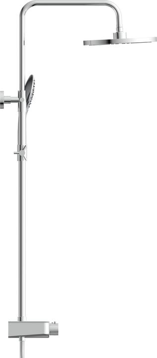 Produktbild Eisl Futura Head-Duschschauer mit thermostatischem Mixer, Chromgrau, mit Tierheim (DX1105CST)