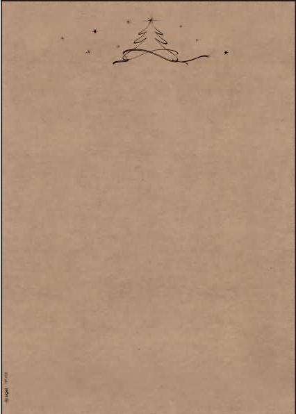 Sigel Carta da lettere natalizia Motivo albero di Natale DIN A4 100 g/m² 100 fogli (A4, 100 lamelle, 100 g/m²)