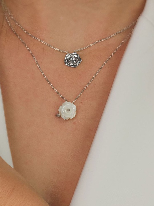 Produktbild Engelsrufer Collier Rose (925er Silber, Farbstein, 40 - 44 cm)