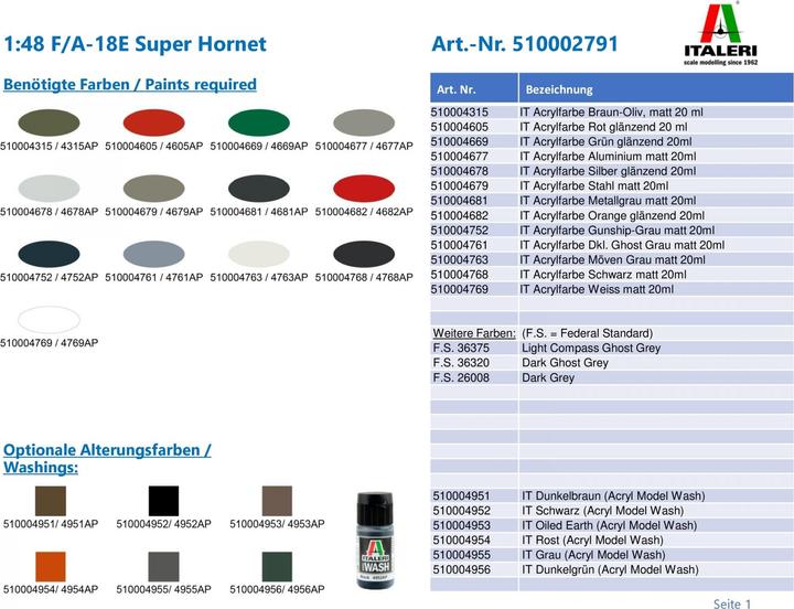 Immagine prodotto 1:48 F/A-18E Super Hornet