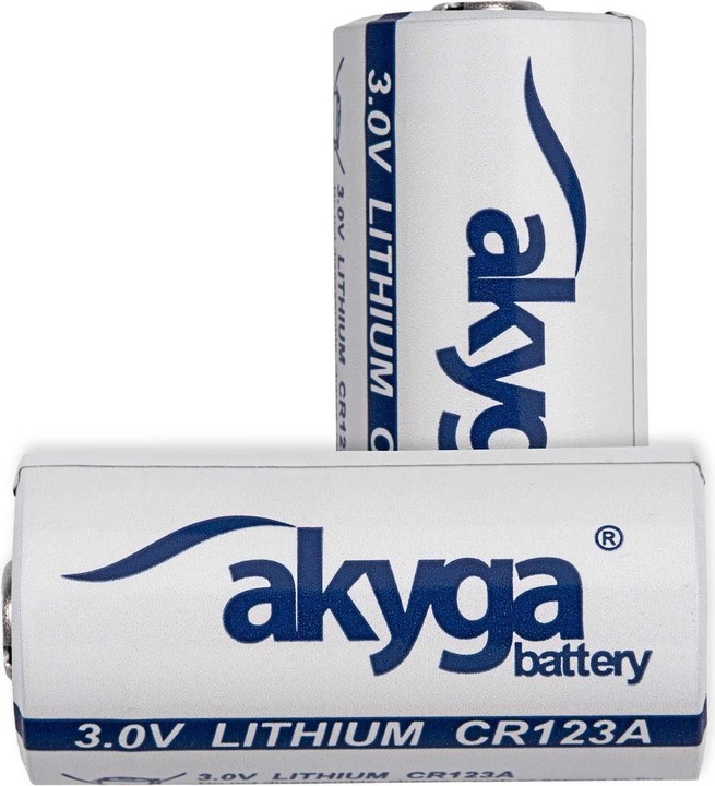 Actual product image Akyga Knopfzelle CR-123A 3 V 1 St. 1500 mAh Li-MnO2 CR123HT (1 pcs., RCR123A, 1500 mAh)