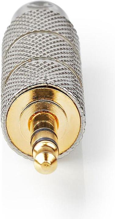 Image du produit Nedis Adaptateur audio stéréo 3.5 mm mâle 6.35 mm femelle plaqué or droit Or / Métal 1 pcs (Adaptateur jack)