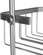 Produktbild Malatec Wandmontiertes Duschregal – Silber (14 x 14 x 63 cm)