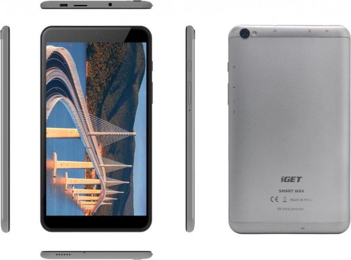 Actual product image iGet SMARTW84 tablet (8") Allwinner Wi-Fi 4 (802.11n) Android 13 Black, Grey (8", 64 GB, Black, Gray)
