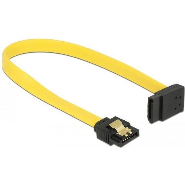 Thumbnail - Delock SATA-3 Kabel: 20cm, Metall Clip,gelb, Interne Kabel (PC)