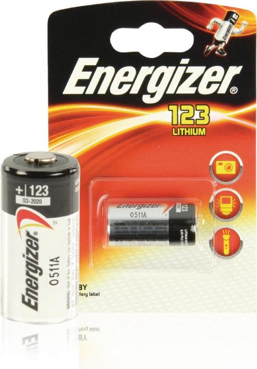 Actual product image Energizer 123 (1 pcs., CR123A, 1500 mAh)