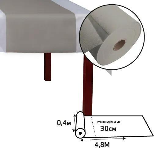 Image du produit PROnappe PRO nappe Tischläufer Tête-à-tête 40 cm x 4.8 m, Grau (40 x 480 cm)