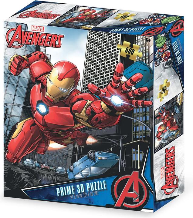 Image du produit Grandi Giochi Casse-tête Marvel Iron Man 3D (500 pièces)