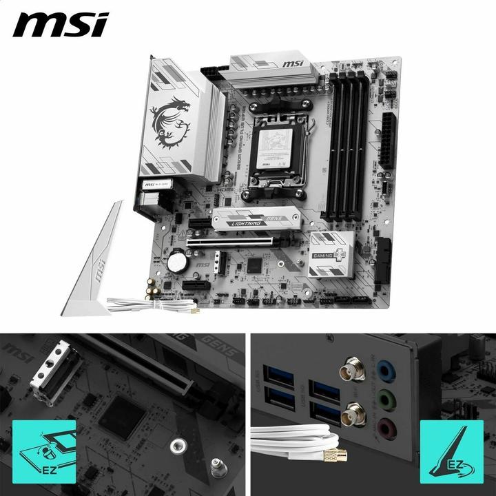 Produktbild MSI B850M Gaming Plus WIFI6E (AM5, AMD B850, mATX)
