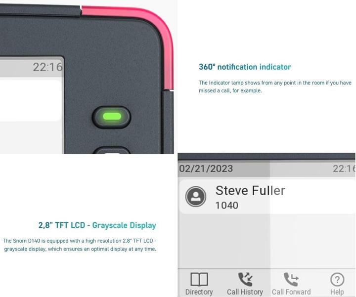 Immagine prodotto Snom Telefono fisso SIP D140