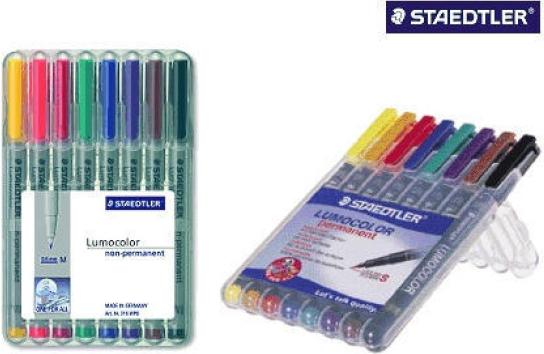 Actual product image Staedtler Lumocolor non-permanent (Multicoloured, 1 mm, 8 x)