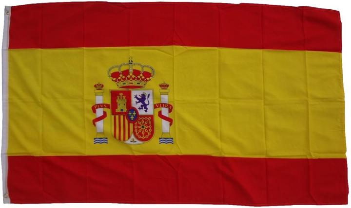 Produktbild trends4cents XXL Flagge Spanien 250 x 150 cm Fahne mit 3 Ösen 100g/m² Stoffgewicht Hissflagge