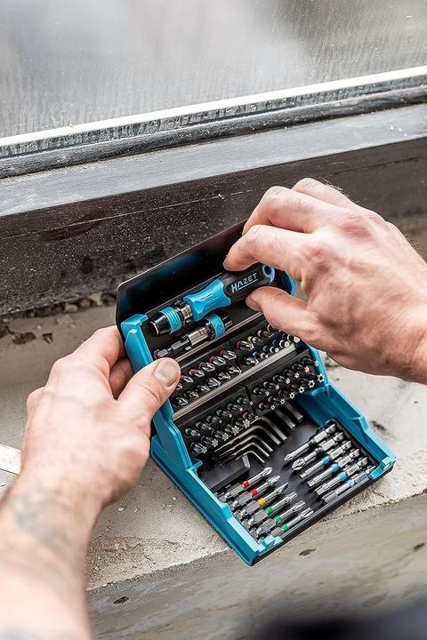 Productafbeelding HAZET Bitset 2200SC-1, 69 stuks (Kruis Pozidriv PZ, Cross Phillips PH, Schroefgleuf, Zeskantbus TX, Inbus)