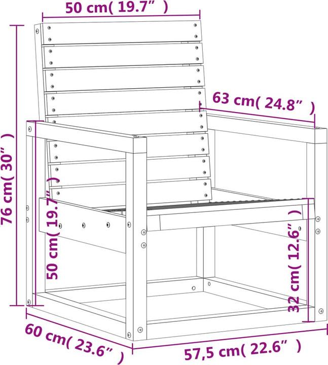 Produktbild VidaXL Garten-Lounge-Set