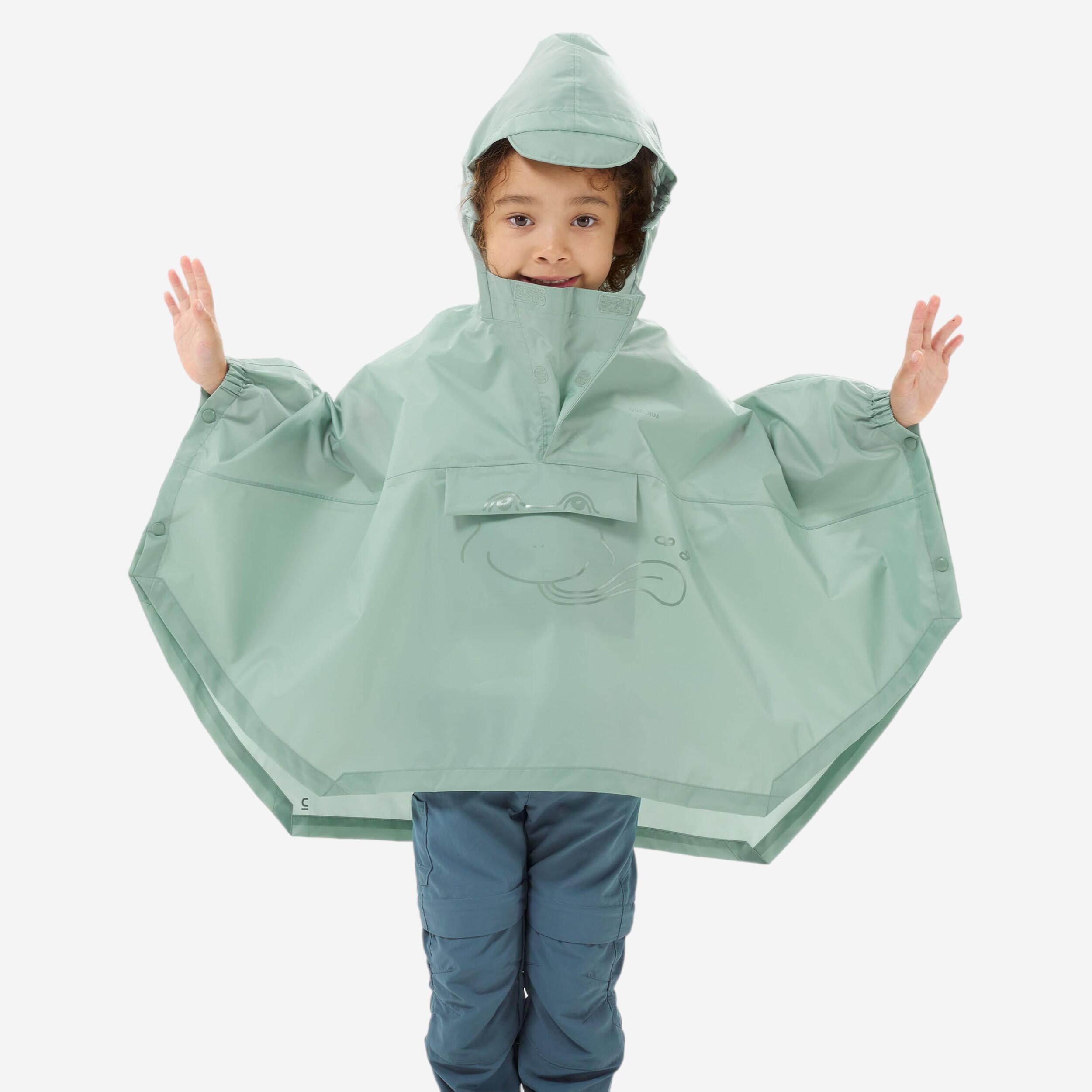 Quechua Poncho Regencape Kinder 92–116 Bergwandern