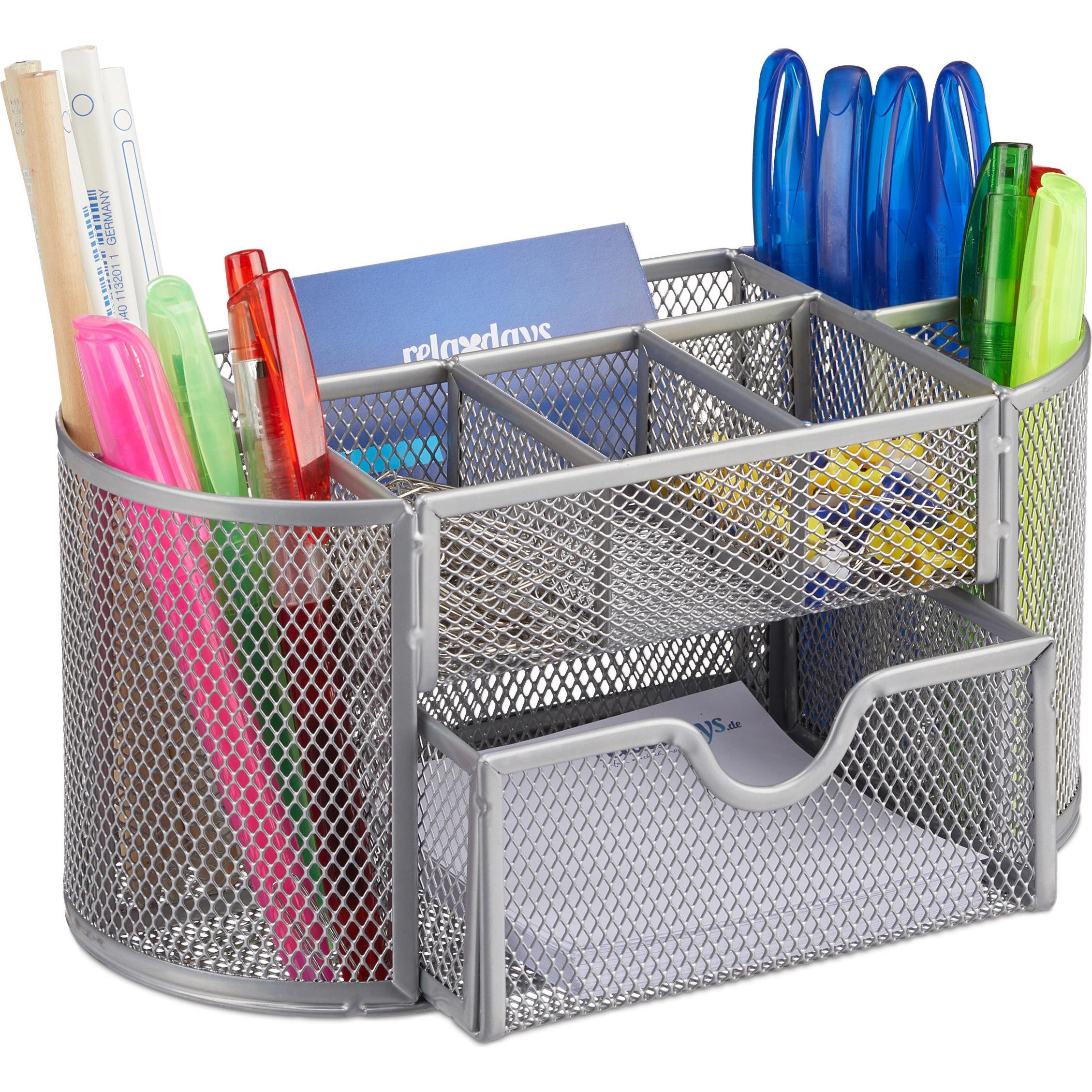 Relaxdays, Schreibtisch Accessoire, Schreibtischorganizer