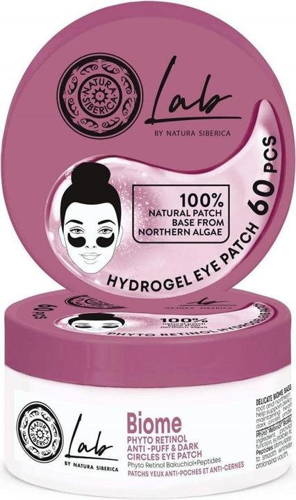 Immagine prodotto Natura Siberica Lab Biome Phyto Retinol Anti-Puff & Dark Circles Eye Patch 60 Pezzi (Cerotti per gli occhi, 450 ml)