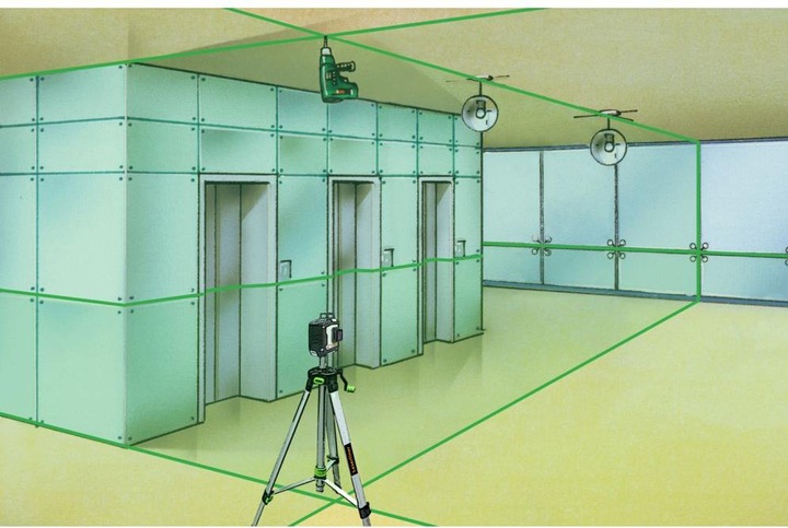 Actual product image Cross line laser CompactPlane 3G Set 150 30 m