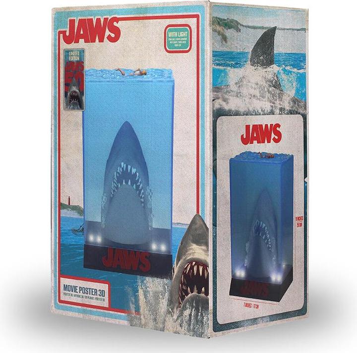 Image du produit SD Toys Jaws 3D Poster Figure PVC 50th Anniversary 26 cm (10 x 26 cm)