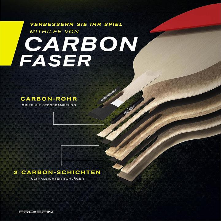 Image du produit Pro spin Tischtennisschläger-Set für 4 Spieler