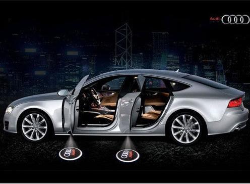 Produktbild Hermex LESER AUDI LOGO Asphalt PROJEKTOR BEAMER LED SMD Türlicht Tuning Car Deko