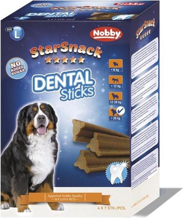 Nobby Chew StarSnack Dental Sticks large, 28 pieces, 840 g (Puppy + kitten, 28 pcs., 965 g)