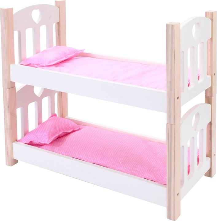 Actual product image Weible Dolls Bunk Bed pink/white