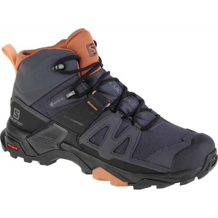 Salomon, Donne, Scarpe da escursionismo, X Ultra 4 Mid GTX w scarpe multifunzione da donna (43), Grigio