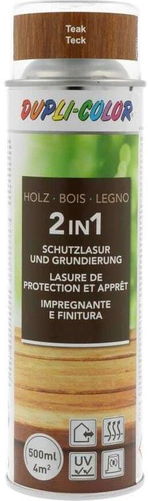 Dupli-Color Spray lasure de protection pour bois (Brun Teck, 0.50 l)